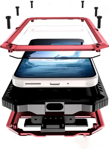 Vista 15 de Lunivop Funda de metal resistente para Google Pixel 9 Pro XL, protector de pantalla integrado, protección de cuerpo completo, a prueba de polvo