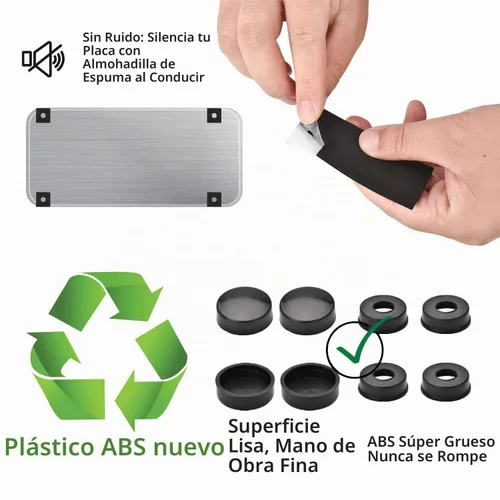 Vista 6 de Kit de tornillos antirrobo negros para matrícula, tornillos a prueba de manipulaciones para placa de matrícula, pernos de acero inoxidable 304