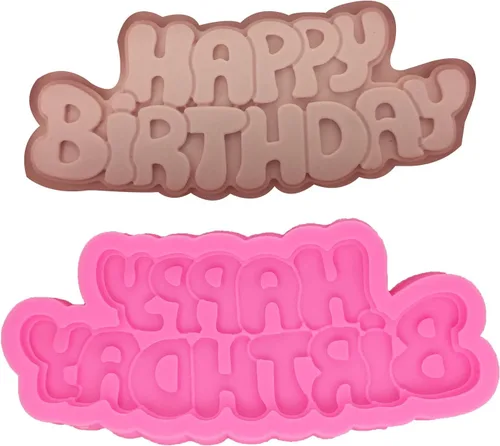 Vista 7 de Molde de silicona reutilizable de grado alimenticio con forma de letra, antiadherente, decoración de tartas de chocolate, chicle de caramelo