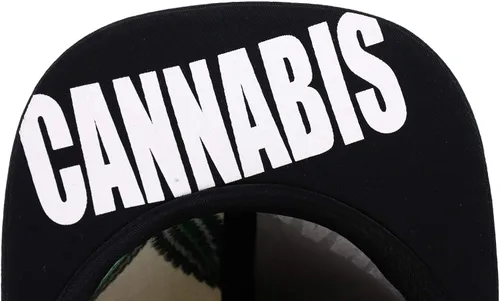 Vista 4 de Trendy Apparel Shop Gorra de cannabis bordada con hojas de marihuana