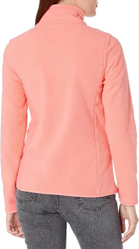 Vista 3 de Amazon Essentials Chaqueta de forro polar con cremallera completa para mujer - Colores descontinuados Rosado coral