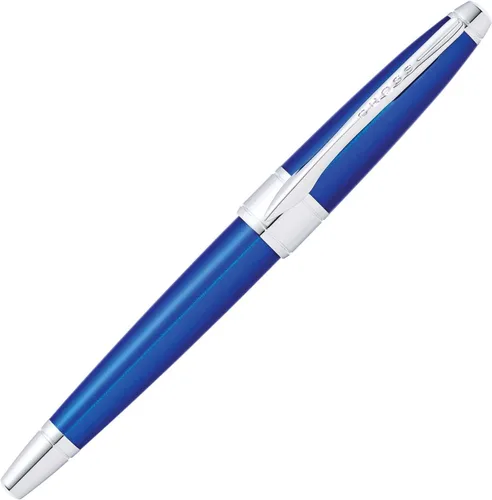 Vista 3 de Cross Apogee - Bolígrafo roller de laca azul translúcido