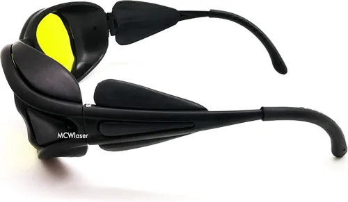 Vista 5 de MCWlaser Gafas de seguridad láser para 190-440 y 780-900nm, 900-1100nm, 10600nm típico para 355nm 405nm 808nm 980nm 1064nm 10600nm EP-17 estilo 2