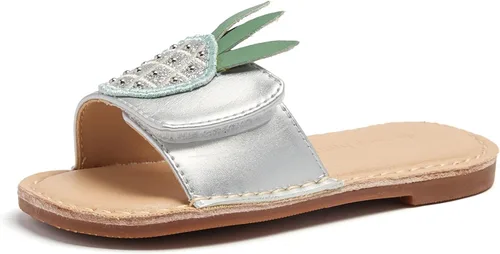 Vista 19 de THEE BRON Lindas pantuflas para niñas, sandalias elegantes para niños pequeños y niños