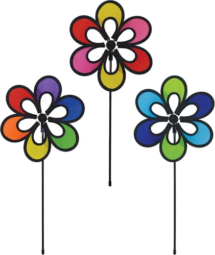 Vista 16 de In the Breeze 2675 Rainbow Windee Wheelz Flower Spinner