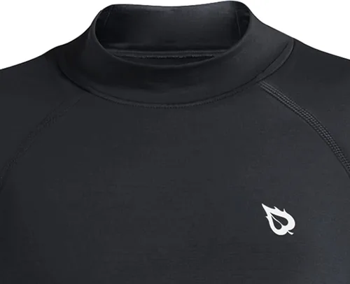 Vista 4 de BALEAF Camiseta térmica de compresión para niños y jóvenes capa base de forro polar manga larga equipo frío camiseta de béisbol y fútbol