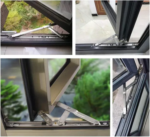 Vista 7 de Bisagras para ventana abatible, bisagras de fricción de acero inoxidable de 12 pulgadas, 2 piezas