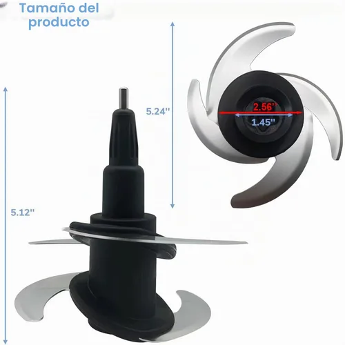 Vista 2 de 4 piezas de repuesto de cuchilla Ninja Blender Blade compatibles con 64oz (8Cup) 72oz (9Cup) procesador de alimentos Tazón Ninja Blades Auto iQ