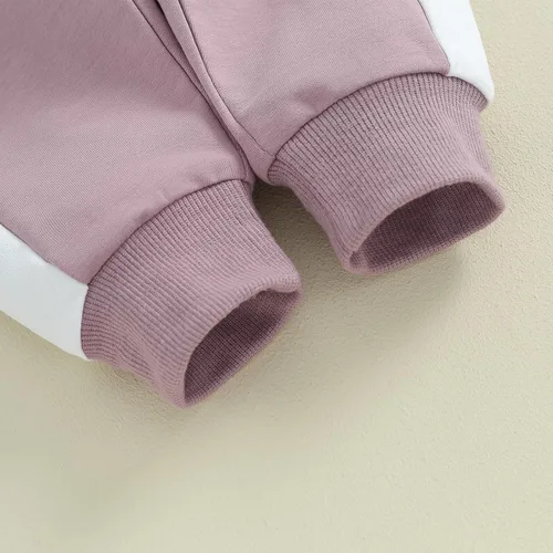Vista 7 de Fernvia Ropa para bebé niña de 3, 6, 9, 12, 18 y 24 meses, conjuntos de sudadera de manga larga + pantalones
