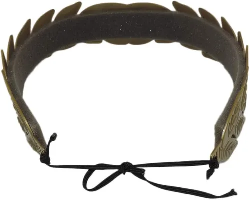 Vista 5 de Star Power Diadema de disfraz romana de hoja de laurel para hombre, color dorado, Oro