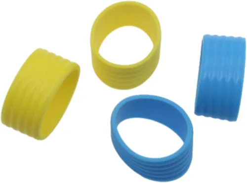 Vista 3 de FDXGYH Agarre para raqueta de tenis, anillo de goma con agarre antideslizante para raqueta de tenis de bádminton absorbente en su lugar, color negro