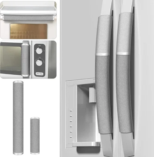 Vista 8 de Fundas para manijas de puerta de refrigerador, 5 piezas, decoración de electrodomésticos de cocina, nevera, microondas, lavavajillas, fundas