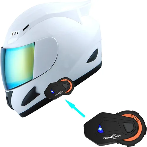 Vista 13 de 1Storm - Casco de cabeza completa para motocicleta, diseño de calavera mecánica HJDJ11