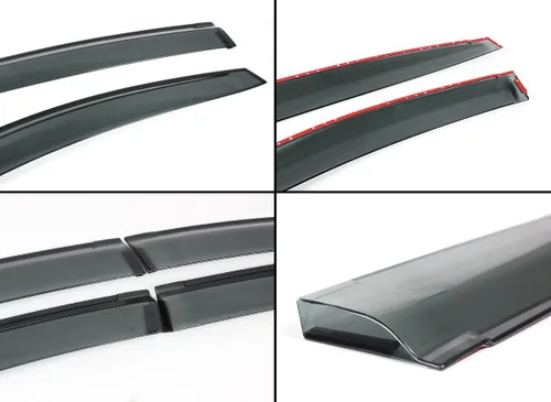 Vista 2 de Deflector de protección contra la lluvia de humo premium compatible con Subaru Crosstrek 2018-2023 e Impreza 2017-2023 5 puertas Hatchback