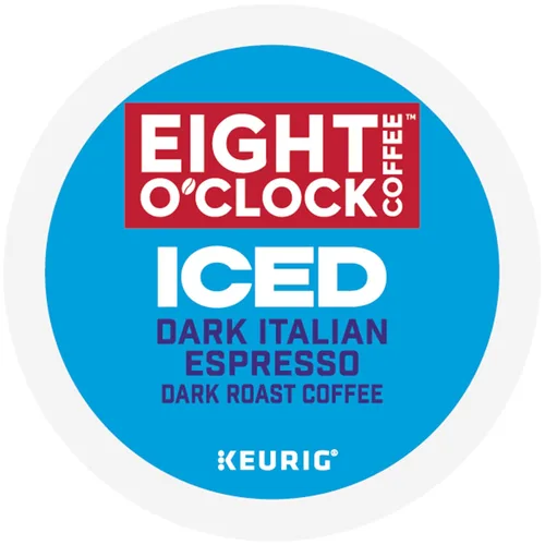 Vista 10 de Eight O'Clock Coffee ICED Dark Italian, Keurig - Cápsulas K-Cup de una sola porción, café helado tostado oscuro, 60 unidades (6 paquetes de 10)