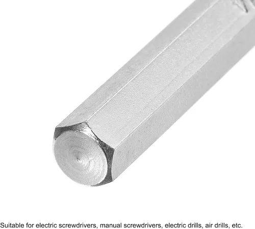 Vista 4 de uxcell Broca de destornillador de cabeza hexagonal magnética de 1/4 pulgadas, vástago hexagonal de 1/4 de pulgada de longitud de 2 pulgadas