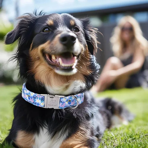 Vista 207 de Collar para perros del 4 de julio, collares patrióticos azules para cachorros y perros pequeños, ligero y ajustable 1776 collares para cachorros