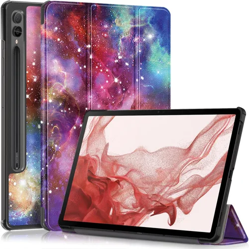 Vista 8 de Funda para Samsung Galaxy Tab S9 FE+ Plus 12.4" (SM-X610/X616)/Galaxy Tab S9+ Plus 12.4" (SM-X810/X816/X818) - Funda delgada con función atril