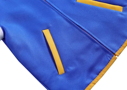 Vista 3 de NewYi - Juego de chaqueta guantes y gorra disfraz cosplay de entrenador para adultos y niños