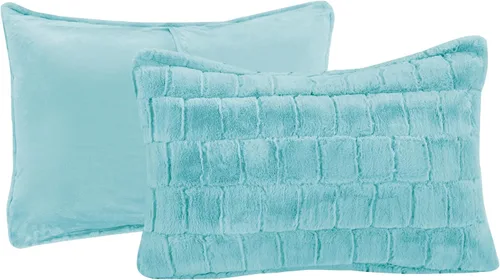 Vista 5 de Elegant Comfort Lujoso juego de edredón de piel sintética esponjosa de 3 piezas – Alternativa de plumón cálida para todas las estaciones – Ultra