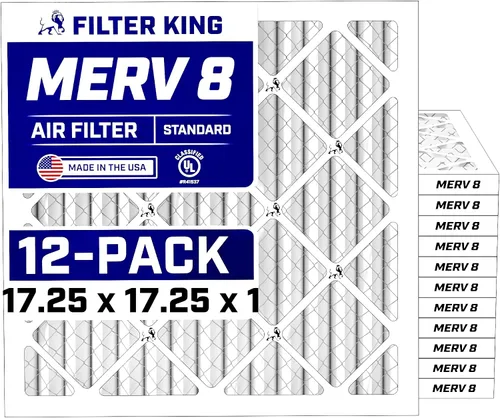 Vista 11 de Filter King Filtro de aire de 5.88 x 12.13 x 1 (MERV 8) (paquete de 12) filtros de horno de CA para control de polvo y alergias, fabricados en EE.