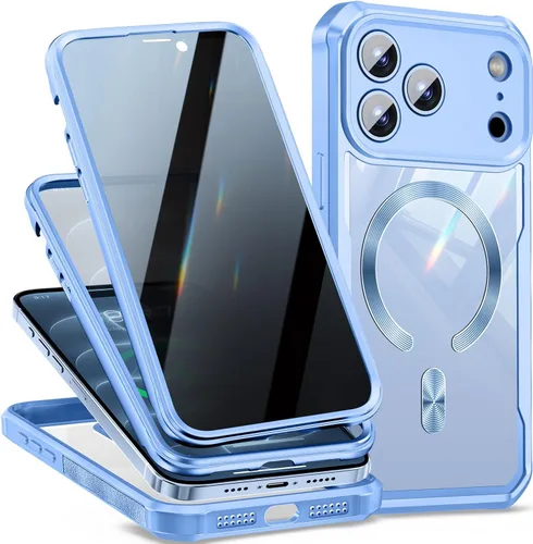 Vista 30 de Funda magnética para iPhone 11 con [CD Loop + Protector de pantalla de privacidad], [Protección contra caídas de grado militar] Protector de Negro
