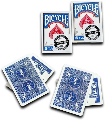 Vista 13 de Ilusiones de cartas para magos principiantes a profesionales: aparición, teletransporte, transformando milagros (Baraja Svengali azul)