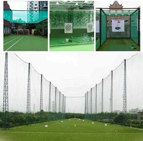 Vista 7 de Red multifuncional para pelotas de golf, barrera de impacto, red de práctica para uso en interiores o exteriores, 10 x 3 pies, 10 x 30 pies