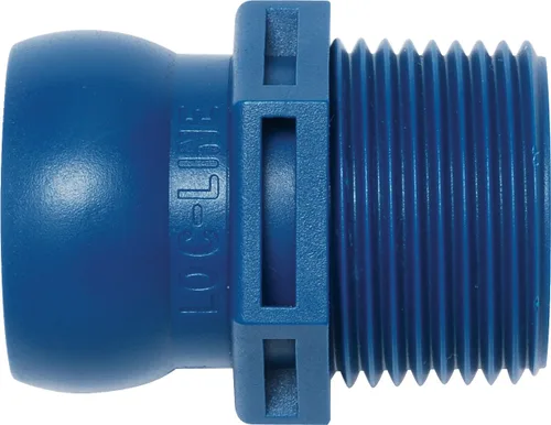 Vista 7 de Loc-Line Componente de manguera de refrigerante, copolímero de acetal, conector, 1/2" BSPT, 1/2" manguera ID (paquete de 50)