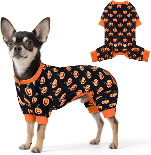 Vista 25 de KYEESE - Pijama de terciopelo para perros pequeños para uso diario, ardilla