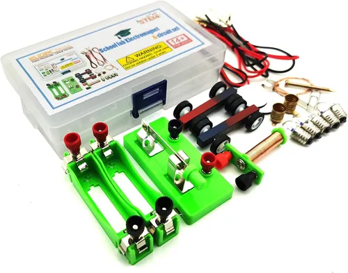 Vista 8 de EUDAX Kit de modelo de experimento de física DIY Materiales electromagnéticos Electroimán y circuito de descubrimiento de electricidad básica