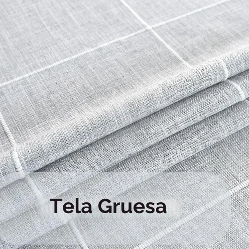 Vista 2 de Mantel de Algodón Resistente para Mesa Cuadrada Estilo Granja Vintage Mantel Lavable Cobertura de Mesa Rústica (Gris, 52''x52'')