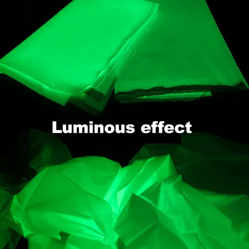 Vista 5 de Tela que brilla en la oscuridad, tela brillante para coser ropa, tela de poliéster luminosa para tela iluminada para ropa, decoraciones, suministros