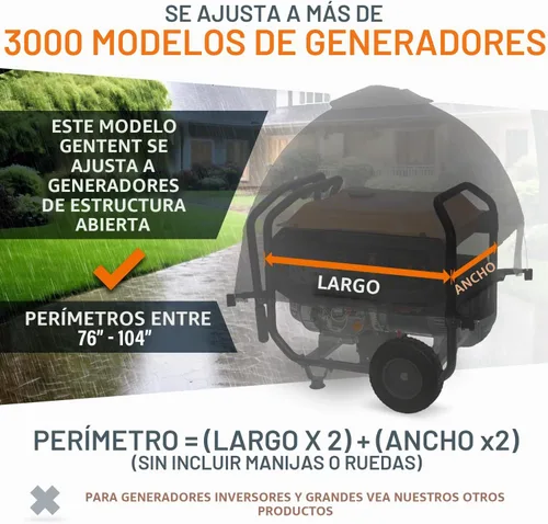 Vista 5 de GenTent 10k: Cubierta de funcionamiento del generador de la tienda, kit universal, generadores portátiles de 3000 w - 10000 w Beige