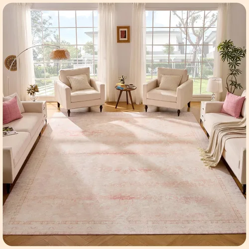 Vista 292 de Istana Alfombra larga antideslizante de 2.5 x 8 para el hogar, para pasillo y cocina, lavable, sedosa y suave al tacto, elegante, color azul y marfil