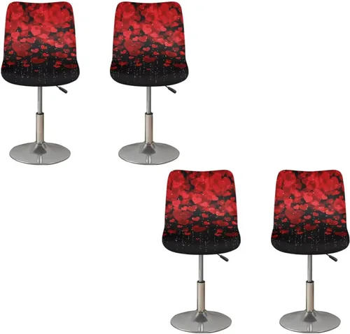 Vista 211 de American Eagle - Juego de 2 fundas para taburetes de bar para sillas de comedor, impermeables, antideslizantes, tamaño universal