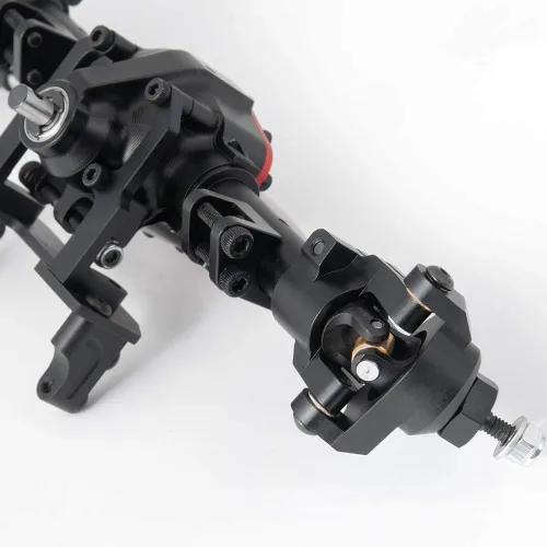 Vista 5 de Aleación completa eje delantero y eje trasero actualización de engranaje de acero para 1:10 Axial SCX10 II 90046/90047 SCX10 90027/90028 RC Jeep