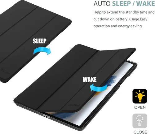 Vista 7 de ProCase Funda Inteligente para Galaxy Tab A8 10.5, Carcasa Trasera Dura Delgada con Soporte Funda Protectora Inteligente para Galaxy Tab A8 10.5