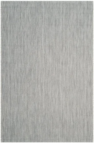Vista 43 de Safavieh Colección Courtyard CY8022 Alfombra, 2 pies x 3 pulgadas x 5 pies, aguamarina y gris, impermeable, fácil de limpiar, sin pelusa