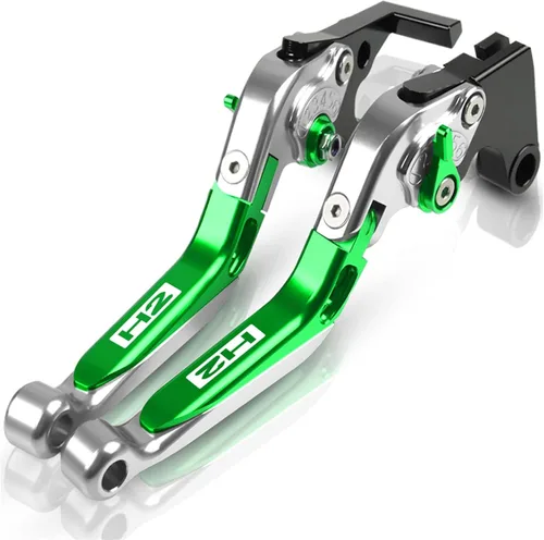 Vista 11 de for Kawasaki H2 H2R 2015 2016 Motorcycle Brake Clutch Levers Adjustable Folding Extendable CNC Accessories with Logo Lever (Color : 1)