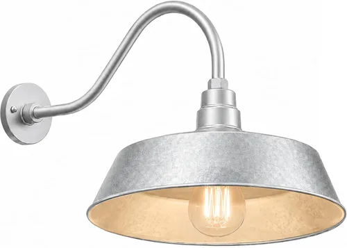Vista 27 de 17 pulgadas. RLM Warehouse - Pantalla con brazo de cuello de cisne y bombilla Led A19 5000K de 9W