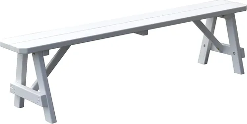 Vista 11 de Furniture Barn USA Pine - Banco tradicional de 2 pies, color negro