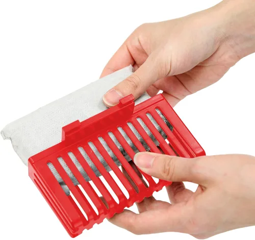 Vista 2 de SensorCan AbsorbX - Kit de filtro de olor para cubo de basura automático con sensor sin contacto de 13 galones, incluye compartimento y un