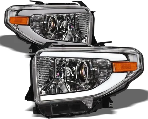Vista 11 de 7422452258250 Compatible con Toyota Tundra SR / SR5 / Limited/TRD PRO DRL 2014-2021 - Tira de luces LED con reflector ámbar