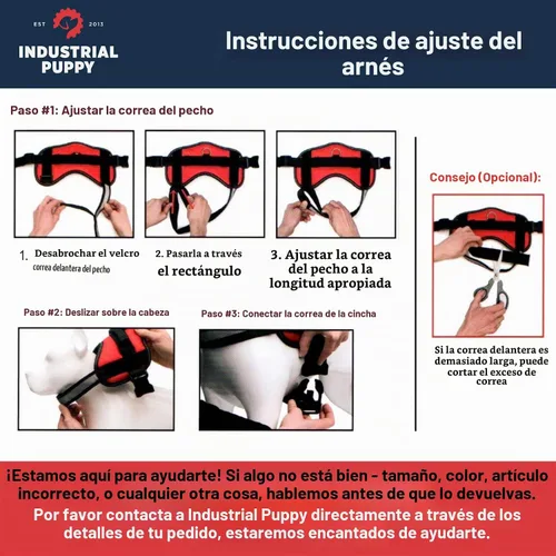 Vista 6 de Set de arnés del perro y correa combinada, disponible en 7 tamaños de extra chico a extra grande, chaleco características remiendo reflexivo y Hot