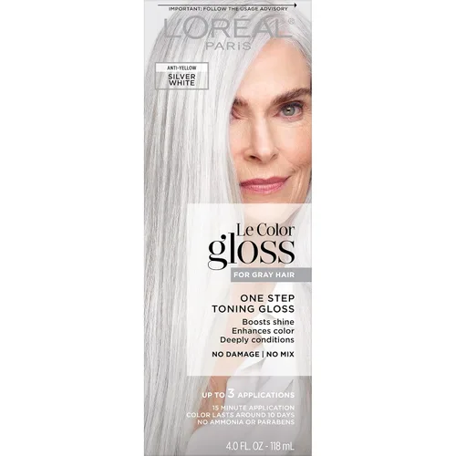 Vista 22 de L'Oréal Paris Le Color One Step - Brillo tonificante para el cabello, color caoba, 4 onzas