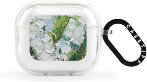 Vista 90 de CASETiFY Impact Airpods Pro (1ª/2ª) - Funda con anillo, color negro