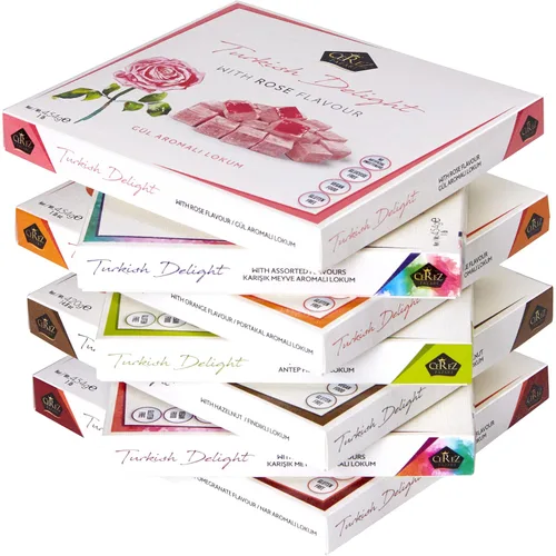 Vista 8 de Cerez Pazari Turkish Delight - Caja de regalo mediana de caramelo de pistacho gourmet de alta calidad, 14.8 onzas, dulce y lujoso, confitería