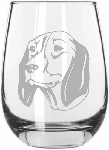 Vista 91 de Shar Pei (chino) - Vaso de vino sin tallo grabado para perro, 15.25 onzas