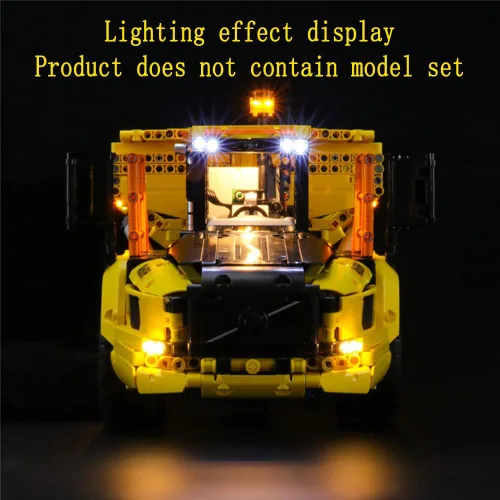 Vista 6 de GEAMENT Kit de luces LED compatible con LEGO 6X6 Volvo Articulated Hauler - para Technic 42114 (juego de modelos no incluido)